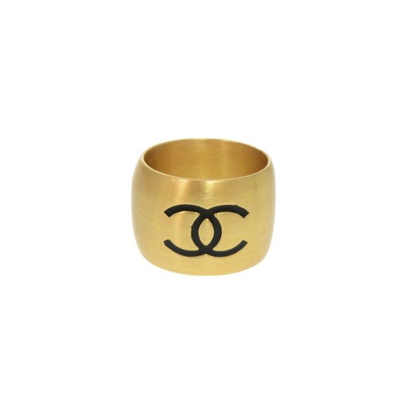 CHANEL Black Logo Ring - Picture 2 of 7
